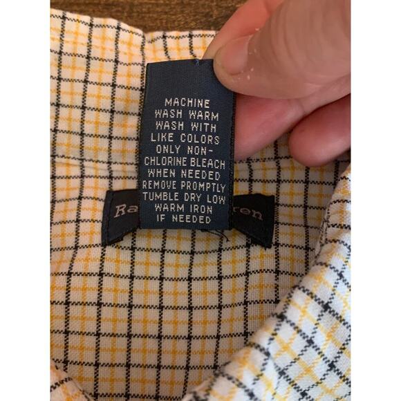 RALPH LAUREN Boy’s Button-Down Casual Shirt / Size: Large 14-16 - Picture 5 of 7